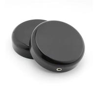 TILIEINE Motorrad Gabelschutz 1 Set Motorrad Obere Gabelschaftmutter Kappen Abdeckungen Fit Für Harley Davidson Street Bob Breakout V-Rod Dyna Softail Sportster XL 883 1200 Motorrad Gabel(Black)