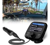 Tin-Nik DAB-389N DAB Adapter für Autoradio, FM-Transmitter für DAB+ Sender und Bluetooth-Verbindung vom Smartphone zum UKW-Radio, Bluetooth- Freisprechen und Musik