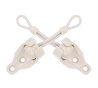 TINEASUR 2 Satz Beige Bungee Seile aus Kunststoff mit Endkappen zur Befestigung von Jalousien Praktisch und Einfach im Stil als Ersatzteile für Wohnwagen Rollos