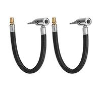 TINGJS Reifenfüller Schlauchadapter Auto Inflator Pumpe Schlauch Ventilverlängerung für Reifenfüllpistolen für Pumpe Auto Motorrad 300 PSI 23,5cm 2 Stücke