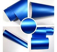 TipTopCarbon 6,57€/m² Autofolie selbstklebend Matt Blau 18m x 1,52m Auto Folie mit Luftkanälen 3D Flex
