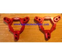 Titax Gabelversteller Rot 17 mm alle Ducati mit ÖHLINS Gabel front fork adjuster
