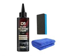 tkerinse Auto Glass Scratch Care Polishing Fluid, D1 Glass Polishing Liquid, Car Scratch Repair Wax, Car Oil Film Remover Deep Scratch Remover for Cars Coatings, Waxes, Oils and More