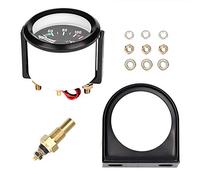 TKSE Wassertemperaturanzeige, 2 Zoll 52 mm Elektrisches Universal-Auto-LKW-LED-Digital-Wassertemperaturanzeige-Instrumentenwerkzeug
