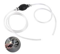 TNOMSNO Benzinpumpe, ölabsaugpumpe mit 2M PVC Sahlauch und 2 Schlauchschellen, Handpumpe Wasser, Kraftstoffpumpe, Absaugpumpe für Auto, Boot, Motorrad und Benzin