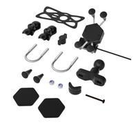 Toddmomy Elektrische Handyhalterung Motorrad X förmige Navigation aus Aluminiumlegierung und Edelstahl mit Verstellbarem Winkel für 4 6 Zoll Handys Stoßfest und Vibrationsdämpfend