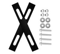 TOKIDNY Motorrad Gepäckträger Montageplatte 2 Stück Robust für E Bike Heckklappe mit Schrauben zur Befestigung von Speisen und Transportgut