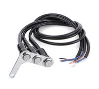 Tomantery Verstellbarer Motorrad-Lenkerschalter, Wasserdicht, 3 Tasten für Scheinwerferhorn-Blinker, Edelstahl, Rot, 7,1 X 5,6 Cm, Einfache Installation für ATV-Enthusiasten