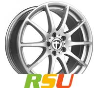 Tomason Tomason TN1 bright silver 7x17 ET45 - LK5/114.3 ML72.6 Alufelge silber