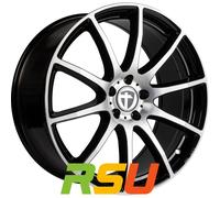 Tomason Alufelge TN1 FLOW Einteilig Black Polished 9.00x20 ET40.00 5x114.30