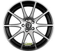 Tomason TN1 Flow black polished 9x20 ET45 - LK5/112 ML66.6 Felge Alu