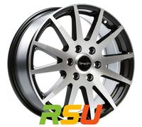 Tomason TN1F black matt polished 7.5x18" ET60 LK5 118 ML 71.1 Alufelgen 18 Zoll