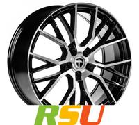 Tomason TN23 black diamond polished 8.5x20" ET33 LK5 112 ML 66.6 Alufelgen 20...