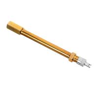 TOMETURE Messing Ventilverlängerung 100mm Lang mit Silberner Kappe für Motorrad und Reifen Zuverlässige und Robuste Ventilschaftverlängerung für Einfaches Aufpumpen