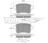 TOMEX Brakes Bremsbeläge Bremsbelegsatz hinten für Alfa Romeo Giulietta