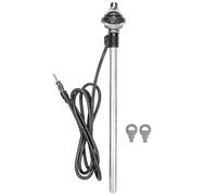 tomzz Audio 1000-014 Universal Kotflügel Teleskopantenne großer Kopf Kabel DIN-Stecker Edelstahl-Optik