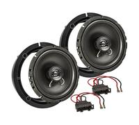 tomzz Audio 4057-001 TA16.5-Pro Lautsprecher Einbau-Set kompatibel mit VW Golf 4 IV Passat 3BG Polo 9N New Beetle 165mm Koaxial System