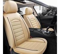 TONFON Autositzbezüge für VW EOS 2-Door 2006 2007-2024, Custom wasserdichte Autositzschoner aus Leder Auto Zubehör,C/beige Style