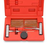 tooluxe® 50002L Reifen-Reparatur-Set Set, Stecker flach und Reifen punktiert | 35-teilig