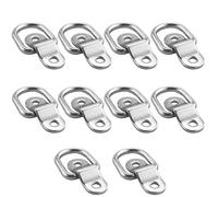 TooTaci D Ring Zurrösen Edelstahl,10 Stück Zurring Augplatte Edelstahl Aufbauring D-Ringe,Aufbauzurrösen Zurrring,Heavy Duty Zurrösen für Anhänger,LKW,Bootszubehör,pkw,Kajak