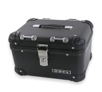 Topcase für Brixton Crossfire 125 35 Liter Black Aluminium-Design