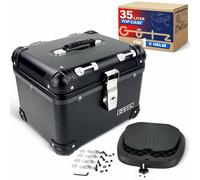 Topcase für SkyTeam ST 125-8C 125 35 Liter Black Aluminium-Design