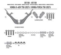 Set Halterungen Dachträger GIVI SR1188 Monolock/Monokey Honda X-Adv 750 (Von
