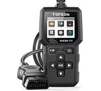 TOPDON AL400 OBD2 Diagnosegerät, 10 OBD2 Modi, One Touch I/M Bereitschaftstaste, 2,4 Zoll TFT Farbbildschirm, für EU Autos ab Baujahr 2000, lebenslange Updates