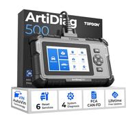 TOPDON OBD2 Scanner ArtiDiag500, Engine ABS SRS Transmission Car Diagnostic Tool for All Cars, Full OBD2 Test Code Reader, Car Battery Voltage Test, Wi-Fi Free Update, AutoVIN, 2 Years Warranty