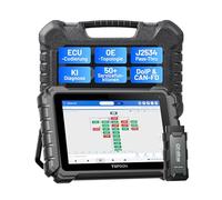 TOPDON ONE 10,1" bidirektionaler OBD2 Diagnosegerät, J2534 Pass-Thru, ECU-Codierung&über 50 Servicefunktionen, Alle Systemdiagnosen mit TopFix KI, OE-Topologie, FCA/Renault/VAG SFD SGW-Zugriff, CAN-FD