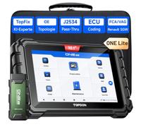 TOPDON ONE Lite 10,1" OBD2 Diagnosegerät Auto mit ECU-Codierung | J2534 Pass-Thru,OE Topologie-Karte, 50+ Servicefunktionen, Bidirektionaler, CAN-FD & DoIP, FCA/Renault/VAG SFD SGW Zugriff