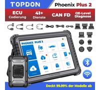 TOPDON Phoenix Plus 2 KFZ OBD2 Diagnosegerät 41+Services ECU Coding Alle System