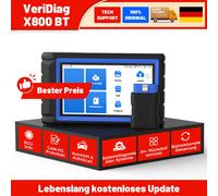 TOPDON VeriDiag X800 BT OBD2 Diagnosegerät Auto für alle Fahrzeuge, Auslesegerät Kfz-Codeleser mit 34 Servicefunktionen, Active-Test, FCA/SFD/CAN-FD-Unterstützung, 2 Jahre kostenlose Upgrad