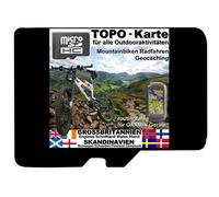 Topo Karte GARMIN microSD Skandinavien ENGLAND Finnland NORWEGEN BaseCamp GPS SD