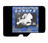 TOPO microSD Topografische Karte EUROPA für GARMIN zum Wandern Radfahren Biken