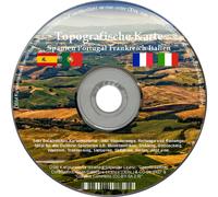 Topografische GPS Karte GARMIN Frankreich PORTUGAL Spanien ITALIEN Wanderkarte