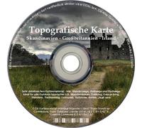 Topografische Karte GARMIN Schottland UK England IRLAND Skandinavien BaseCamp