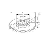 Topran Bremsscheibe 110 420 – vorne Ø288 mm belüftet COATED – 2er Satz