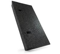 TOPRUBBER® Bordsteinrampe 500x250x70 mm Bordstein Auffahrrampe aus Gummigranulat