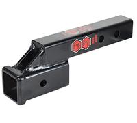 TOPTOW 64121 5,1 cm Empfänger Anhängerkupplung Verlängerung Erhöhung mit 5,1 cm Höhe/Fall, 5,1 cm massiver Schaft, 4535 kg Kapazität, Anti-Rassel-Bolzen