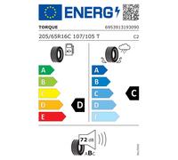 Torque TQ-05 8PR 205/65 R16C 107/105T Sommerreifen Van