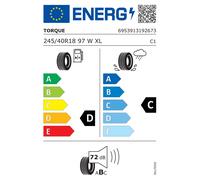 1x 245/40 R18 97W Sommerreifen Torque TQ-901 XL | 110505