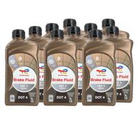Total Brake Fluid HBF 4 OEM+ DOT 4 : 10 x 1 Liter