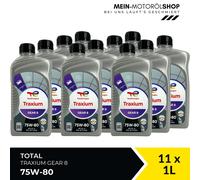 Total Traxium Gear 8 75W-80 Getriebeöl API GL-4 11x1 Liter = 11 Liter