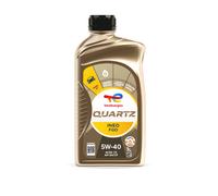 TOTAL QUARTZ INEO FGO 5W-40, teilsynthetisches Motoröl 5W40 für VW, Mercedes, 1L
