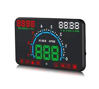 TOTMOX Auto HUD HUD Display 5,8 Zoll OBD2 OBD2 Auto Auto Armaturenbrett Auto Geschwindigkeitswarnung
