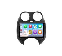 Touchscreen Autoradiao Multimedia Player für Nissan March MICRA K13 2010-2013 mit Bluetooth Fm Radio, Mirror Link, USB, Aux, Unterstützt Tpms Lenkradsteuerung, 8 Kern 8G+256G