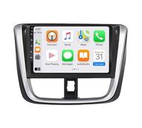 Touchscreen Autoradiao Multimedia Player für Toyota Vios Yaris L 2016-2019 mit Bluetooth Fm Radio, Mirror Link, USB, Aux, Bluetooth Unterstützt Tpms, 4 Kern 2G+32G