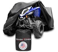 Tough Cover XL ATV Abdeckung Heavy Duty 600D Marine Grade Stoff Quad Abdeckung für Kawasaki Honda Polaris Yamaha und mehr Schutz vor Wasser, Wind, UV 4 Wheeler Zubehör (Schwarz)