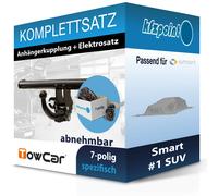 TOWCAR Anhängekupplung abnehmbar und ECS E-Satz 7polig für Smart #1 SUV 22- AHK